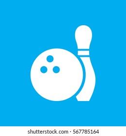 bowling icon. illustration isolated vector sign symbol