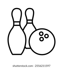 Bowling icon isolated on white background