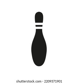 Bowling Icon Logo. Bowling Ball Symbol Vector Template