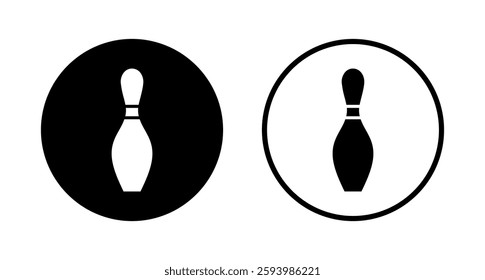 Bowling icon logo design. bowling ball and pin sign and symbol.