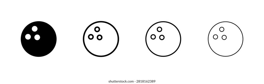 Bowling icon logo design. bowling ball and pin sign and symbol.