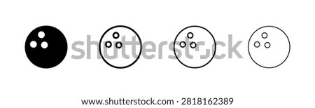 Bowling icon logo design. bowling ball and pin sign and symbol.