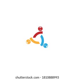 Bowling icon logo vector illustration