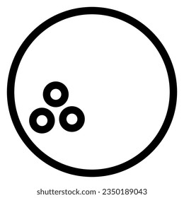 bowling icon on transparent background