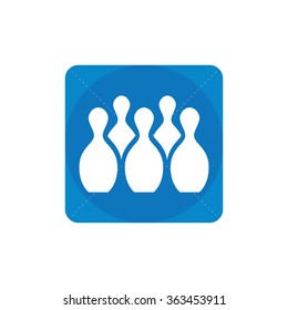 bowling icon, on white background
