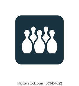 bowling icon, on white background