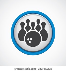 bowling icon, on white background