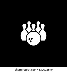 bowling icon, on white background