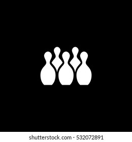 bowling icon, on white background
