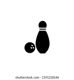 
Bowling icon on a white background,vector, illustration