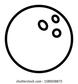 bowling icon outline vector design
