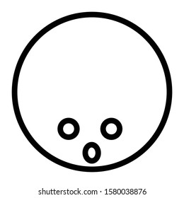 bowling icon outline vector design