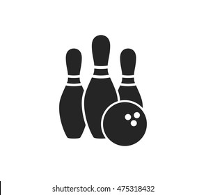 Bowling icon.  Bowling pin . 