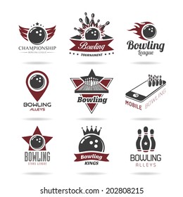 Bowling icon set - 2