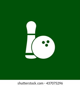 bowling icon. bowling sign