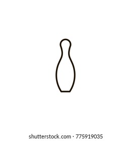 bowling icon. sign design