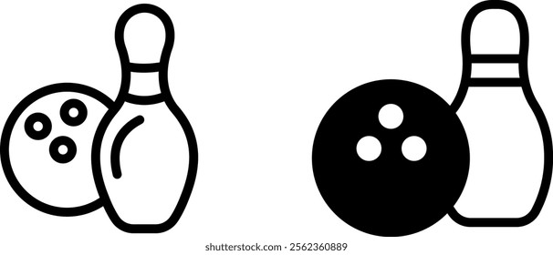 "Bowling Icon - Sport and Game Symbol"