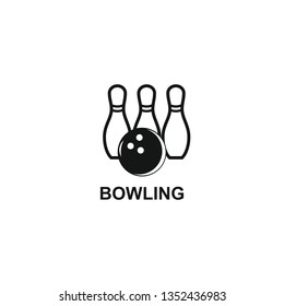 Bowling icon symbol 