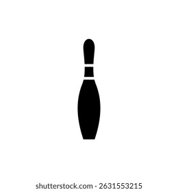 Bowling icon symbol for apps and websites. bowling ball and pin sign and symbol.