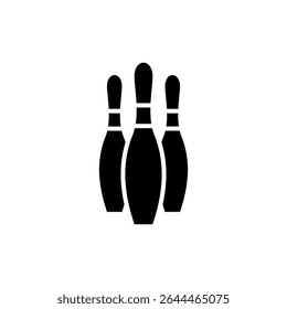 Bowling icon symbol for apps and websites. bowling ball and pin sign and symbol.