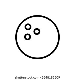 Bowling icon symbol for apps and websites. bowling ball and pin sign and symbol.