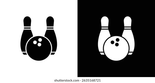 Bowling icon symbols. Vector illustration.