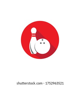 Bowling icon Template vector illustration design