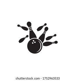 Bowling icon Template vector illustration design