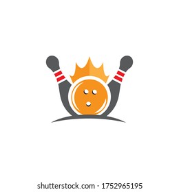 Bowling icon Template vector illustration design