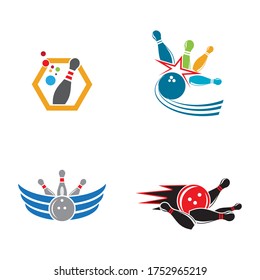 Bowling icon Template vector illustration design
