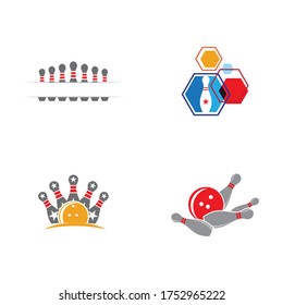 Bowling icon Template vector illustration design