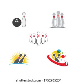 Bowling icon Template vector illustration design