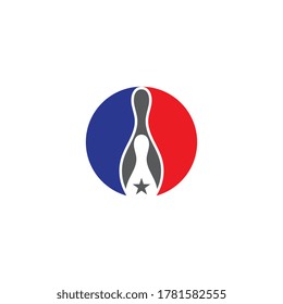 Bowling icon Template vector illustration design