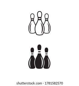 Bowling icon Template vector illustration design