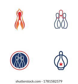 Bowling icon Template vector illustration design