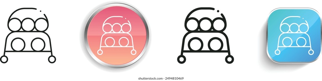 bowling icon. Thin Linear, Regular and Button Style Design Isolated On White Background