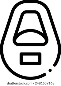 bowling icon. Thin Linear Style Design Isolated On White Background