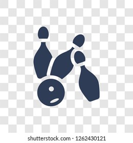 Bowling icon. Trendy Bowling logo concept on transparent background from Entertainment and Arcade collection