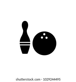 bowling icon vector