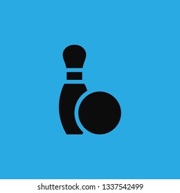 bowling icon vector