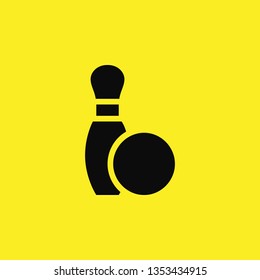 bowling icon vector