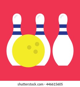 Bowling Icon Vector