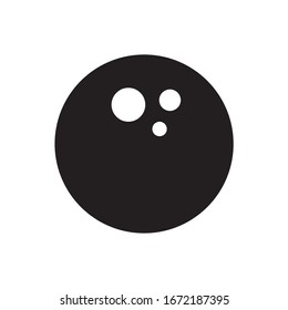 Bowling Icon Vector, Bowling Ball Icon