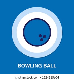 Bowling icon. vector bowling ball - bowling game, sport icon
