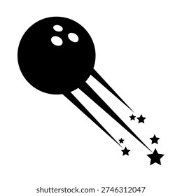 Bowling icon vector. Bowling ball Illustration sign. Bowling pins symbol. Sport logo.