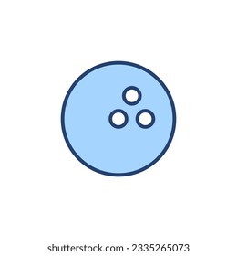 Bowling icon vector. bowling ball and pin sign and symbol.
