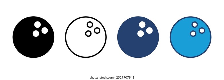 Bowling icon vector. bowling ball and pin icon. bowling pins