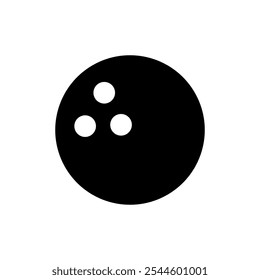 Bowling icon vector. bowling ball and pin sign and symbol.