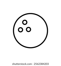 Bowling icon vector. bowling ball and pin sign and symbol.