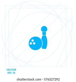 Bowling  icon Vector design.